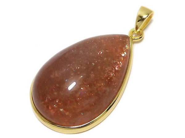 [Video][One of a kind] Sunstone AAA Pendant 18KGP NO.70