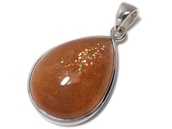 [Video][One of a kind] Sunstone AAA Pendant Silver925 NO.77