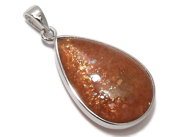[Video][One of a kind] Sunstone AAA Pendant Silver925 NO.80