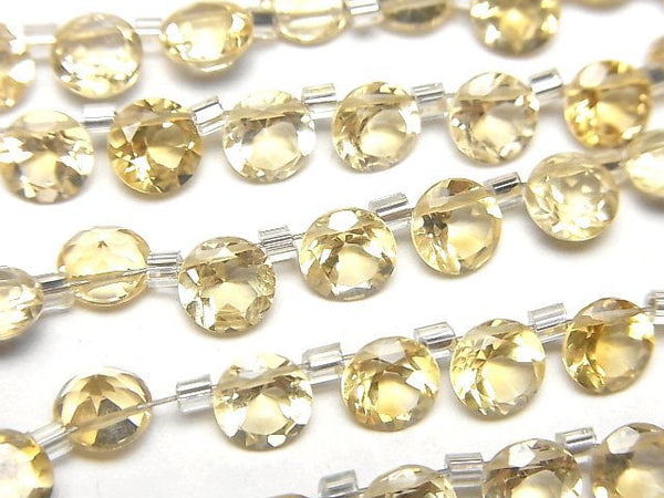 [Video]High Quality Citrine AAA Round Faceted 6x6mm half or 1strand (26pcs)