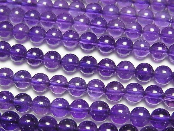 [Video]Amethyst AAA- Round 5mm 1strand beads (aprx.15inch/37cm)