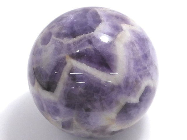 [Video][One of a kind] Striped Amethyst Sphere ,Round 80.5mm 1pc NO.1