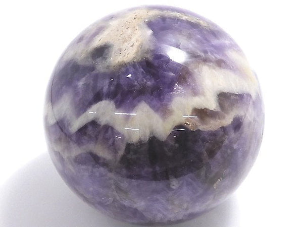[Video][One of a kind] Striped Amethyst Sphere ,Round 82mm 1pc NO.2