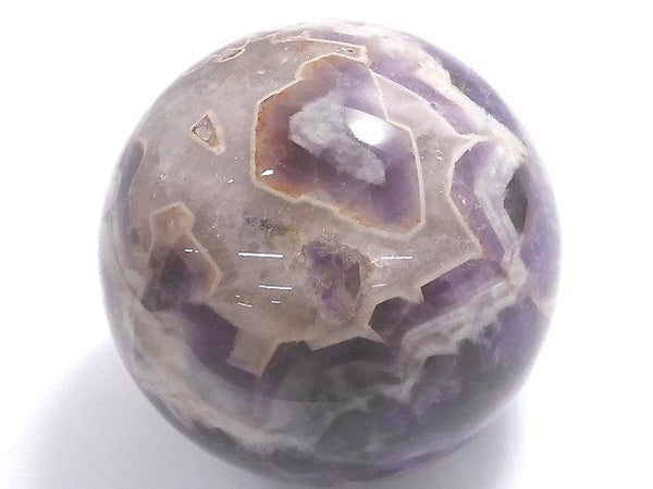 [Video][One of a kind] Striped Amethyst Sphere ,Round 84.5mm 1pc NO.4