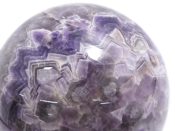 [Video][One of a kind] Striped Amethyst Sphere ,Round 112mm 1pc NO.15