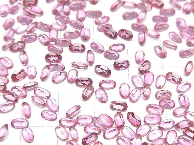 [Video]High Quality Pink Topaz AAA- Loose stone Oval Faceted 5x3mm 10pcs