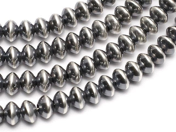 Silver925 Navahop Pearl Abacus (Roundel) 4.5x4.5x3mm 5pcs