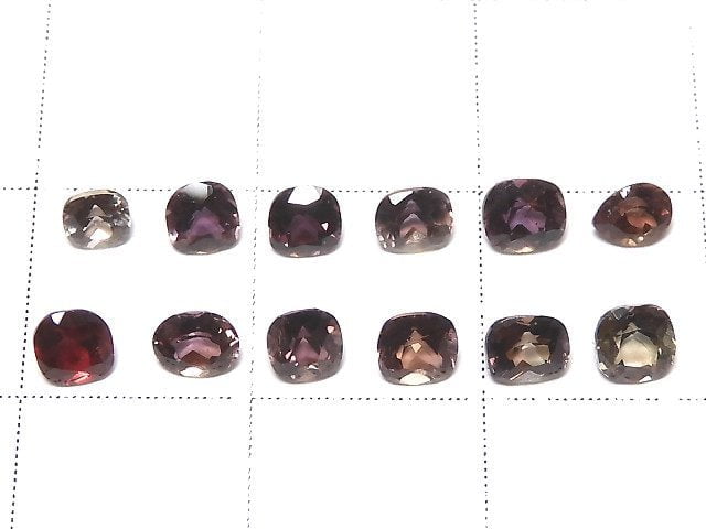 [Video][One of a kind] High Quality color change Sapphire Loose stone Faceted 12pcs set NO.44