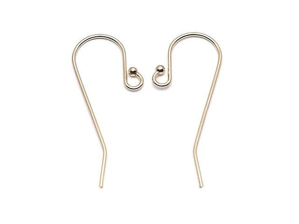 14KGF Earwire 25x12mm 1pair (2 pieces)