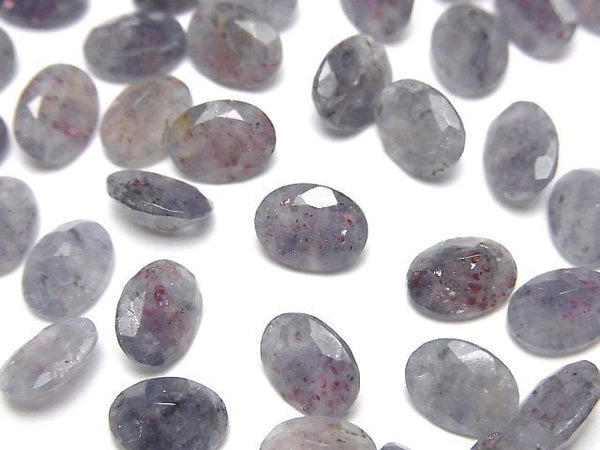 [Video]Bloodshot Iolite AA+ Loose stone Oval Faceted 8x6mm 3pcs