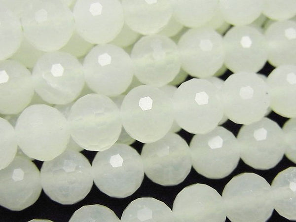 [Video] High Quality! New Jade AAA- 128Faceted Round 8mm 1strand beads (aprx.15inch/37cm)