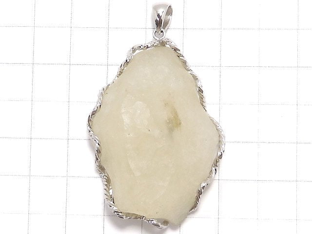 [Video][One of a kind] Libyan Desert Glass Roughlock Nugget Pendant Silver925 NO.307