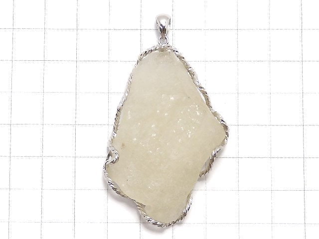[Video][One of a kind] Libyan Desert Glass Roughlock Nugget Pendant Silver925 NO.308