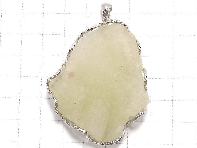 [Video][One of a kind] Libyan Desert Glass Roughlock Nugget Pendant Silver925 NO.310
