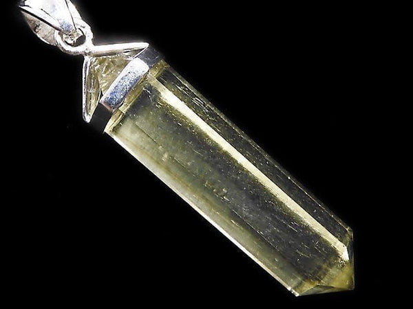 [Video][One of a kind] Libyan Desert Glass Double Point Pendant Silver925 NO.67