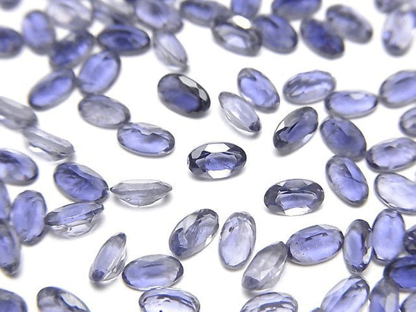 [Video]High Quality Iolite AAA Loose stone Oval Faceted 5x3mm 10pcs