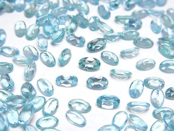 [Video]High Quality Apatite AAA Loose stone Oval Faceted 5x3mm 5pcs