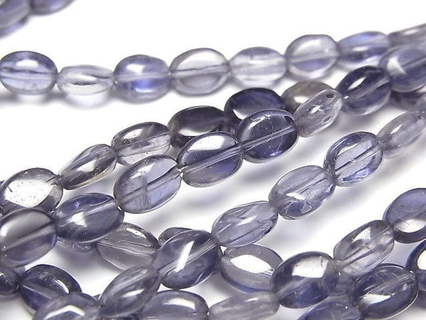 [Video]Iolite AA++ Oval 7x5x3mm half or 1strand beads (aprx.15inch/36cm)