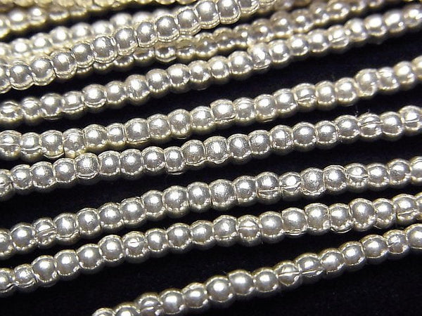 Karen Silver Roundel 2.5x2.5x1.5mm 1/4 or 1strand beads (aprx.27inch/67cm)