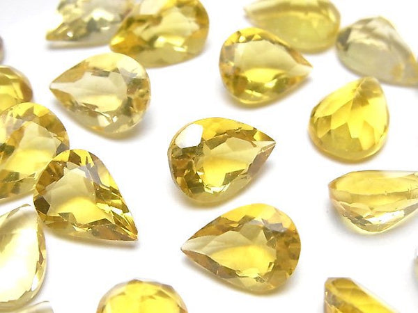 [Video]High Quality Golden Fluorite AAA Loose stone Pear shape Faceted 14x10mm 2pcs