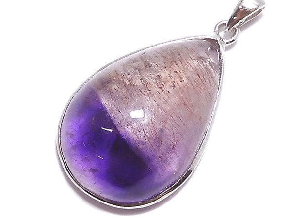 [Video][One of a kind] High Quality Amethyst Elestial Quartz AAA- Pendant Silver925 NO.4