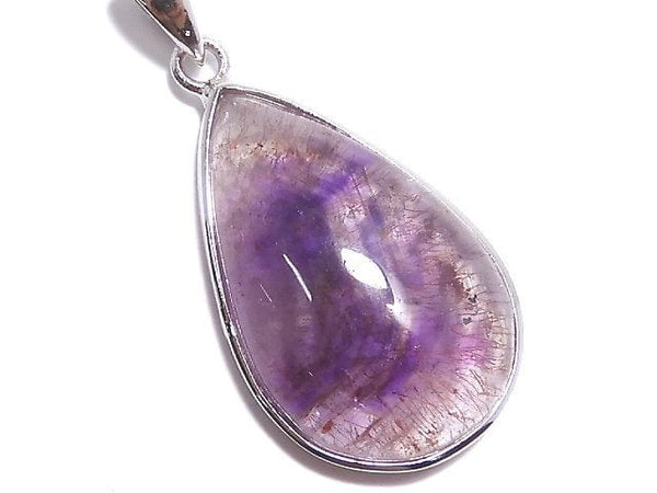 [Video][One of a kind] High Quality Amethyst Elestial Quartz AAA- Pendant Silver925 NO.5