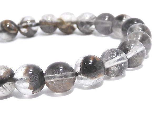 [Video][One of a kind] Platinum Rutilated Quartz AAA- Round 7.5mm Bracelet NO.7