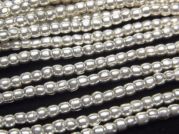 Karen Silver Roundel 2.5x2.5x2mm 1/4 or 1strand beads (aprx.27inch/67cm)