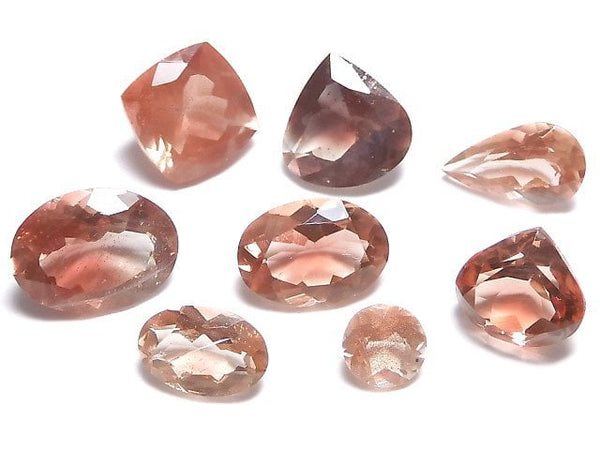 [Video][One of a kind] High Quality Oregon Sunstone AAA++ Loose stone Faceted 8pcs set NO.274