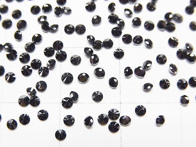 [Video] Black Diamond AAA Round Faceted 2x2mm 5pcs