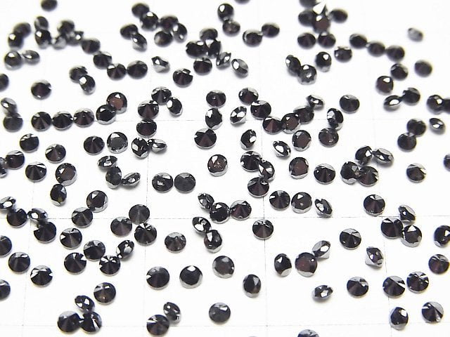 [Video] Black Diamond AAA Round Faceted 2x2mm 5pcs