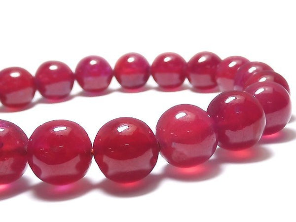 [Video][One of a kind] High Quality Ruby AAA Round 10mm Bracelet NO.24