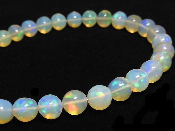[Video][One of a kind] High Quality Ethiopian Opal AAA- Round 6mm Bracelet NO.13
