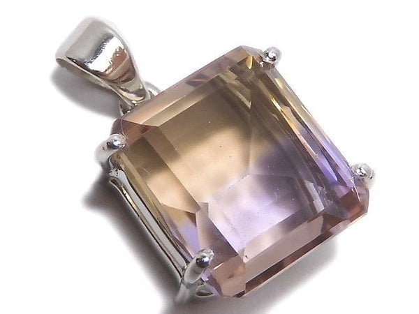 [Video][One of a kind] High Quality Ametrine AAA Faceted Pendant Silver925 NO.29