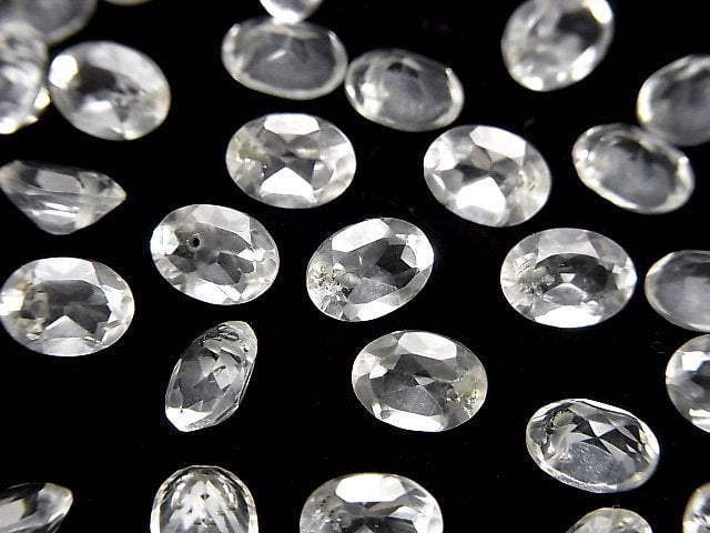 [Video]High Quality Crystal AAA- Oval Faceted 8x6mm 1/4 or 1strand beads (aprx.5inch/12cm)
