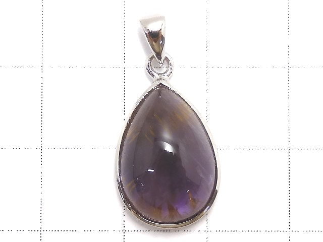 [Video][One of a kind] Cacoxenite in Amethyst AAA- Pendant Silver925 NO.7