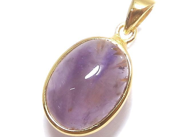 [Video][One of a kind] Cacoxenite in Amethyst AAA- Pendant 18KGP NO.14
