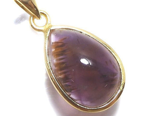 [Video][One of a kind] Cacoxenite in Amethyst AAA- Pendant 18KGP NO.17