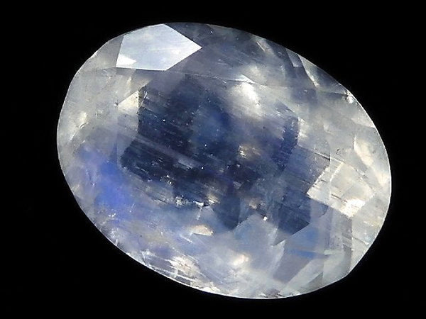 [Video][One of a kind] High Quality Rainbow Moonstone AAA Loose stone Faceted 1pc NO.8