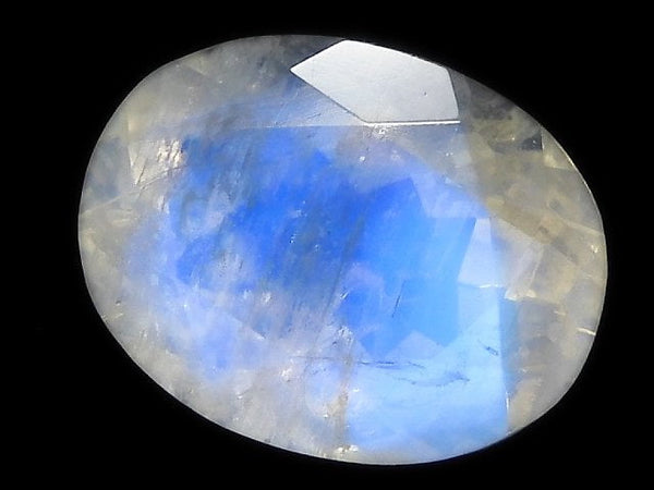 [Video][One of a kind] High Quality Rainbow Moonstone AAA Loose stone Faceted 1pc NO.9