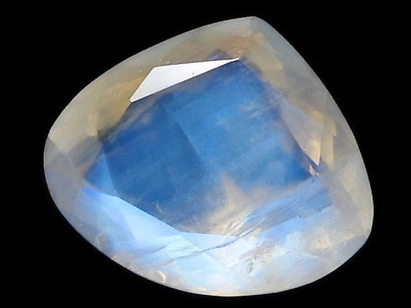 [Video][One of a kind] High Quality Rainbow Moonstone AAA Loose stone Faceted 1pc NO.15
