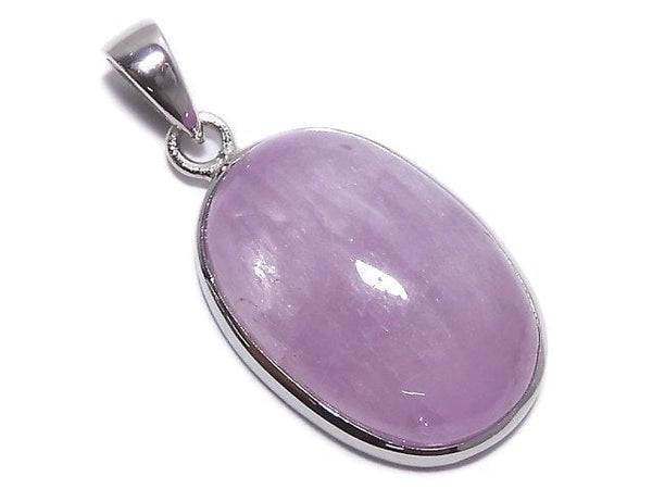 [Video][One of a kind] Nigeria Kunzite AAA- Pendant Silver925 NO.35