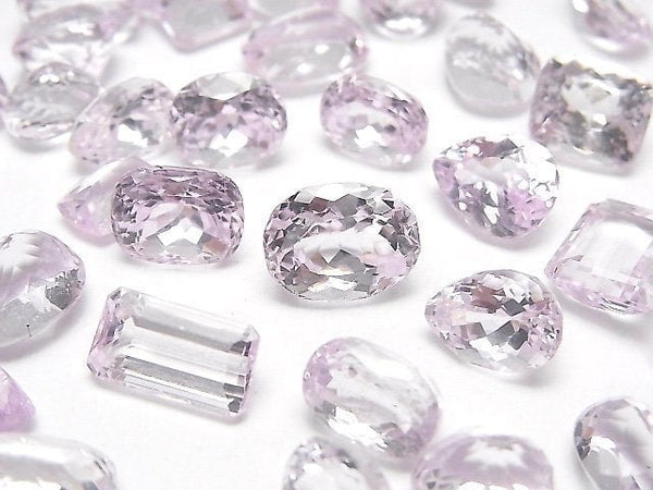 [Video]High Quality Kunzite AAA- Loose stone Mixed Shape Faceted 2pcs