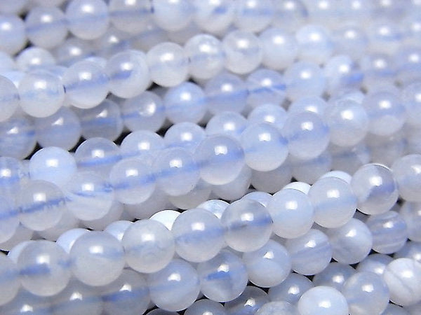 Blue Lace Agate AA++ Round 4.5mm 1strand beads (aprx.15inch/37cm)