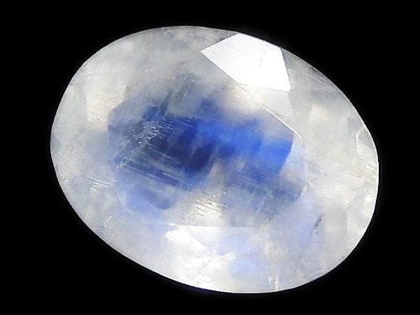 [Video][One of a kind] High Quality Rainbow Moonstone AAA Loose stone Faceted 1pc NO.28