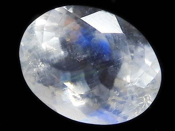 [Video][One of a kind] High Quality Rainbow Moonstone AAA Loose stone Faceted 1pc NO.30