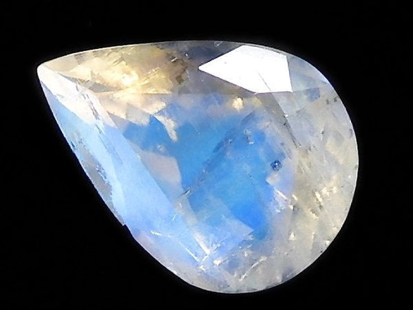 [Video][One of a kind] High Quality Rainbow Moonstone AAA Loose stone Faceted 1pc NO.32