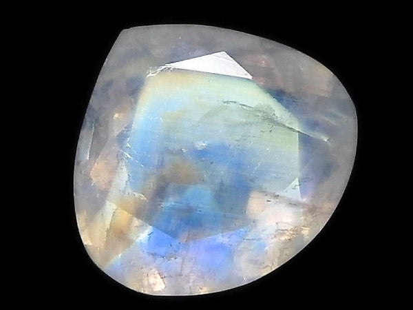 [Video][One of a kind] High Quality Rainbow Moonstone AAA Loose stone Faceted 1pc NO.33