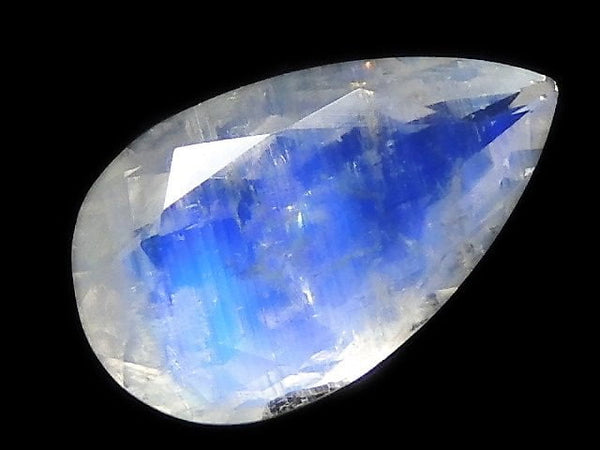[Video][One of a kind] High Quality Rainbow Moonstone AAA Loose stone Faceted 1pc NO.40