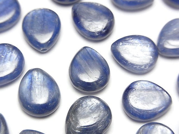 [Video] Kyanite AA++ Half Drilled Hole Pear shape (Smooth) 12x10mm 4pcs